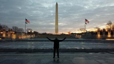 Civil Rights Tour: Alexander Pegues at the Washington Monument